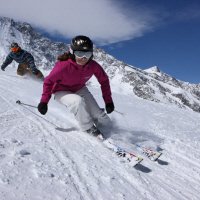 Skiën op de gletsjer